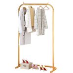 Altın UBase Elbise Askısı 150 cm Yükseklik Konfeksiyon Standı Şık Elbise Askısı Yatak Odası ve Çamaşırhane Modern Giyim nizer 100x150cm Dayanıklı ve Zarif Tasarım