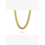 Altın Unisex 6 mm Hallow Gurmet Zincir Kolye