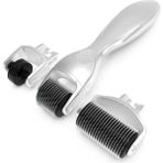 Altın ve Gümüş 3'ü 1 Arada Derma Roller Kiti 180/600/1200 Titanyum İğneler (Yurt Dışından)