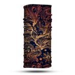 Altın Yaprak Desenli Bandana Boyunluk, Çok Amaçlı Boyunluk, Bandana, Esnek Yüz Maskesi, Spor Outdoor, Kafa Bandı, Erkek Bandana, Kadın Bandana…