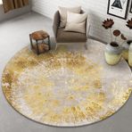 Altın Yuvarlak Alan Kilim Oturma Odası Yatak Odası Kısa Kazık Büyük Halı 80cm Bilgisayar Sandalye Paspasları Yoga Pedleri