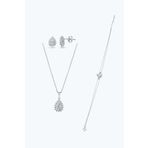 Altınbaş Altın Damla Kolye Bileklik Küpe Set