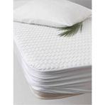 Altınbaşak %100 Pamuk Kapitone Sıvı Geçirmez Fitted Tek Kişilik Alez 100X200 - Beyaz - 100 x 200 x 25 cm