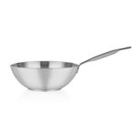 Altınbaşak 28 cm Paslanmaz Sap Çelik Wok Tava