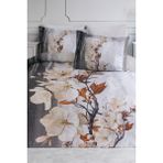 Altınbaşak Camellia Çift Kişilik Dijital Saten Nevresim Takımı - 200 x 220 cm - Beyaz