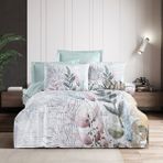 Altınbaşak Dijital Baskı Teknolojisiyle %100 Cotton Çift Kişilik Lüks Nevresim Takımı 2026 Sezon - Çok Renkli - 200 x 220 cm