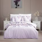 Altınbaşak Dijital Baskı Teknolojisiyle %100 Cotton Çift Kişilik Lüks Nevresim Takımı 2026 Sezon - Lila - 200 x 220 cm