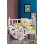 Altınbaşak Dino Bebek Pamuk Bebek Nevresim Takımı - Renkli - 100 x 150 cm