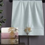Altınbaşak Laurel Bambu Nakışlı El Havlusu 4'lü - 50*90CM - 50 x 90 cm - Çok Renkli