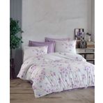 Altınbaşak Lava Puce Çift Kişilik 200x220 cm Beyaz Nevresim Takımı
