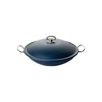 Altınbaşak Siyah 32 cm Wok Kapaklı Sac Tava