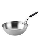 Altınbaşak Siyah Saplı 26 cm Çelik Wok Tava