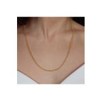 Altınbeyi ALTINBEYI 22 Ayar Altın Halat Burgu Zincir Kolye 55 Cm 4.35 Gr. (Kalınlık 2mm)