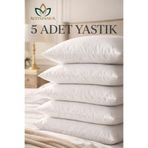 ALTINPAMUK 5 Adet Yastık 50x70 700gr Antialerjik Boncuk Silikon Yastık
