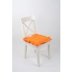 ALTINPAMUK FANCY FIRFIRLI Pofidik TURUNCU Sandalye Minderi Bağcıklı 42x42cm