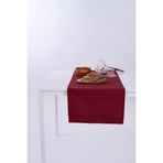 ALTINPAMUK Keten Runner Leke Tutmaz Kumaş Bordo 40x140