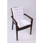 ALTINPAMUK Lotus Lüx Pofidik Rattan Lotus Sandalye Minderi 43x93 Beyaz