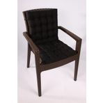 ALTINPAMUK Lotus Lüx Pofidik Rattan Lotus Sandalye Minderi 43x93 Siyah