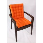 ALTINPAMUK Lotus Lüx Pofidik Rattan Lotus Sandalye Minderi 43x93 Turuncu