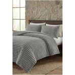 ALTINPAMUK SOFT ÇİZGİ Çift Kişilik Yatak örtüsü 260x240 GRİ