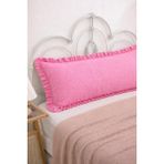 Altınpamuk Uzun Yastık Kılıfı Pembe Fırfırlı 50X135 cm - 50 x 135 cm