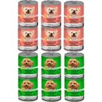 Altinpet Kuzu Etli 6x415 gr-Somonlu 6x415 gr Yaş Yavru Köpek Mama