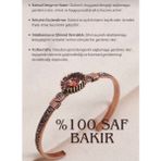 Altınsoy Tesbih Yeşil Zultanit Taşlı Renk Değiştiren Saf Bakır Bilezik
