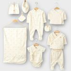 Altıntaş Baby Yenidoğan Hastane Çıkışı Organik Natural 10 Parça Takım Set