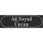 Altınuç Art Design 2 Adet Kişiye Özel Pvc Daire Ofis Büro Aile Kapı Isimliği 20X6 cm - 20 x 6 cm