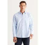 Altınyıldız Classics 4A2024100012 Açık Mavi Slim Fit Klasik Yaka Erkek Gömlek