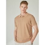 Altınyıldız Classics 4A4822200046 Vizon Polo Yaka Desenli Erkek Polo T-shirt