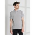 Altınyıldız Classics 4A9000000003 Polo Yaka Gri Beyaz Erkek T Shirt