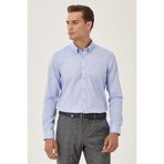 ALTINYILDIZ CLASSICS Altınyıldız Classics Erkek Açık Mavi Ütü Gerektirmeyen Non -ıron Slim Fit Dar Kesim Gömlek