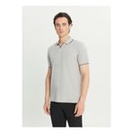 ALTINYILDIZ CLASSICS Altınyıldız Classics Jakarlı Gri Erkek Polo T-Shirt ACE091252126_GRI