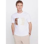 Altınyıldız Classics Beyaz Erkek Slim Fit Fırça Desenli T-Shirt ACE091262762 - XL