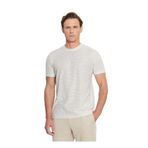 ALTINYILDIZ CLASSICS Bisiklet Yaka Çizgili Beyaz-Bej T-Shirt, M, 5003252019, Beyaz - Bej, Erkek