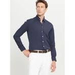 ALTINYILDIZ CLASSICS Comfort Fit Düğmeli Yaka Gömlek, XL, 5003307581, Lacivert, Erkek