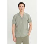 Altınyıldız Classics Comfort Fit Gömlek Yaka Haki Erkek Gömlek ACE026252011_HAK - 2XL