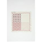 Altınyıldız Classics Desenli Bej-Bordo Klasik Mendil