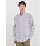 ALTINYILDIZ CLASSICS Düğmeli Comfort Fit Gömlek, L, 5003361450, Gri, Erkek