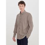 ALTINYILDIZ CLASSICS Düğmeli Comfort Fit Gömlek, L, 5003361674, Haki, Erkek