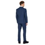 ALTINYILDIZ CLASSICS Ekstra Slim Fit Dar Kesim Kırlangıç Yaka Çizgili Takım Elbise, Renk Lacivert, Beden 46-6 Drop