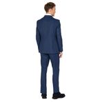 ALTINYILDIZ CLASSICS Ekstra Slim Fit Dar Kesim Kırlangıç Yaka Çizgili Takım Elbise, Renk Lacivert, Beden 50-6 Drop