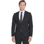 ALTINYILDIZ CLASSICS Ekstra Slim Fit Dar Kesim Kırlangıç Yaka Takım Elbise, Renk Siyah, Beden 54-6 Drop
