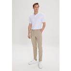 ALTINYILDIZ CLASSICS Erkek Açık Haki Slim Fit Dar Kesim Beli Lastikli Yan Cep Rahat Pantolon, ACIK HAKI, 54
