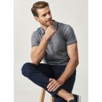 Altınyıldız Classics Erkek Açık Lacivert-saks-lacivert 3'lü Çekmeyen Pamuklu Slim Fit Kıvrılmaz Polo Yaka Basic Tişört - Saks - Lacivert - XL