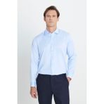 Altınyıldız Classics Erkek Açık Mavi Slim Fit Dar Kesim Klasik Yaka %100 Pamuk Ütü Gerektirmeyen Non-Iron Gömlek - 3XL