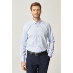 ALTINYILDIZ CLASSICS Erkek Açık Mavi Ütü Gerektirmeyen Süper Non-iron Slim Fit Dar Kesim %100 Pamuk Gömlek