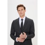Altınyıldız Classics Erkek Antrasit Ekstra Slim Fit Kırlangıç Yaka Çizgili Takım Elbise - 6 Drop - 46