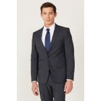 Altınyıldız Classics Erkek Antrasit-lacivert Yünlü Ekstra Slim Fit Dar Kesim Mono Yaka Desenli Takım Elbise - Antrasit - Lacivert - 46 - 6 Drop